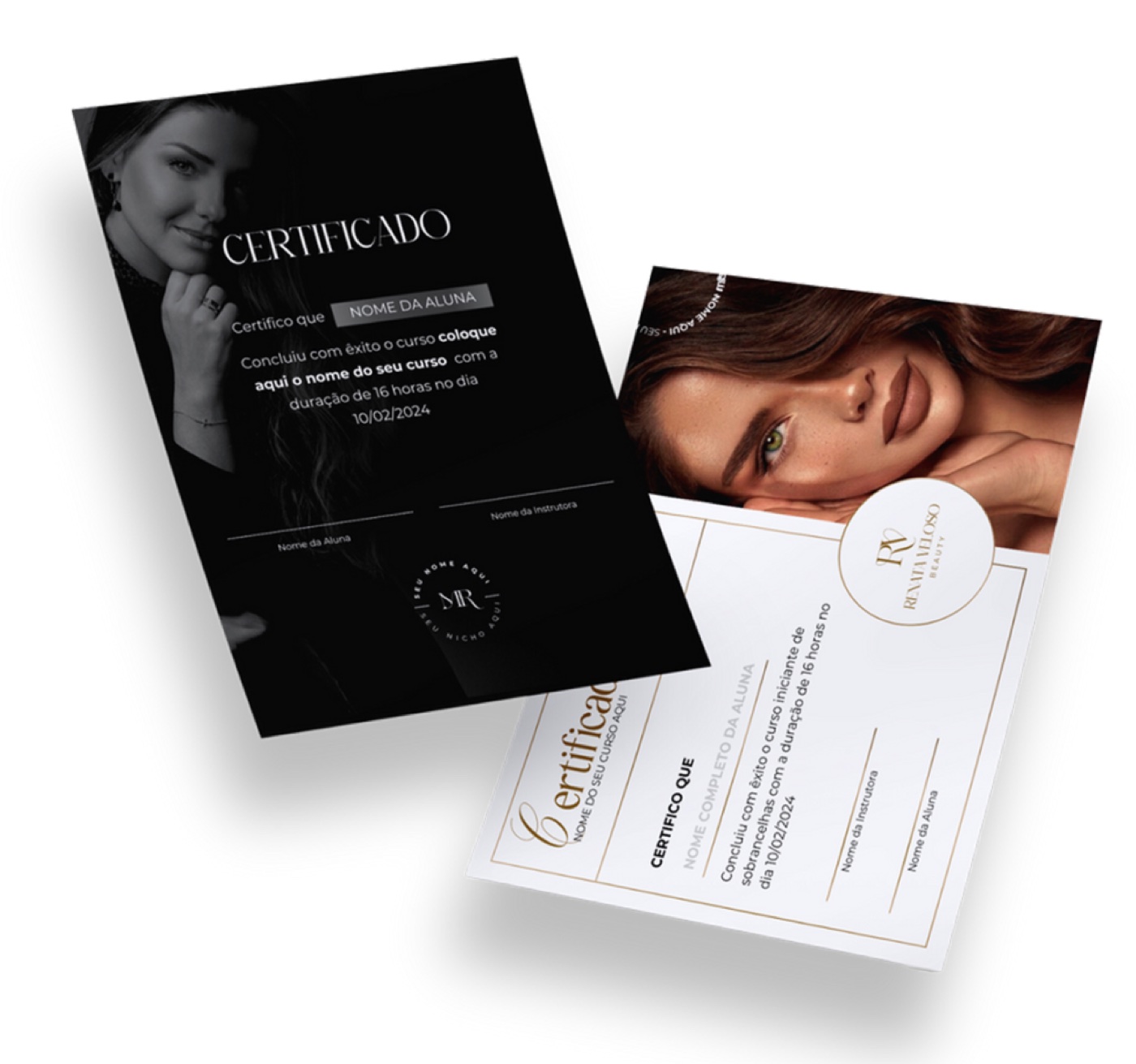 Certificados editáveis